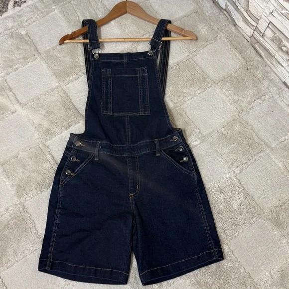 KanCan Navy Blue Denim XS Overalls - Picture 2 of 9